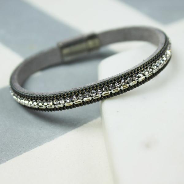 grey sparkle bracelet