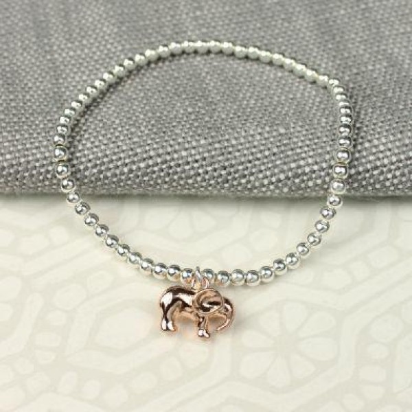 Silver plated Elephant Bracelet