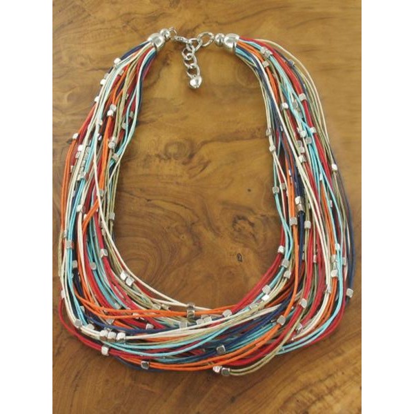 Multi strand colour necklace