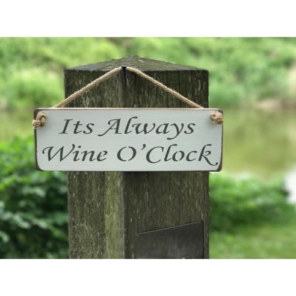 always wine sign wht