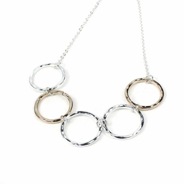 linked hoops necklace