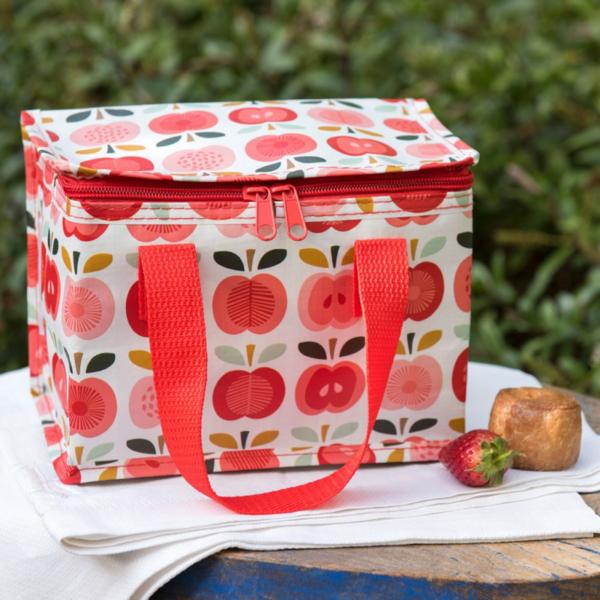 Vintage apples recycled lunch bag