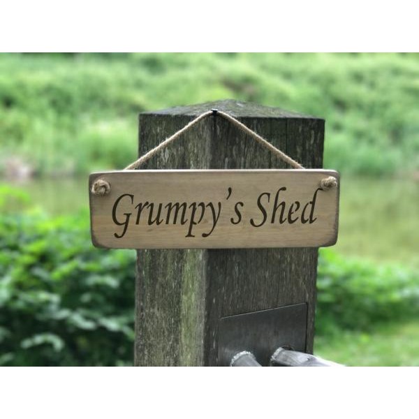 Grumpy's shed sign
