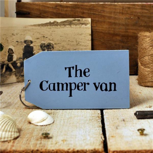 The Camper Van Wooden Key Ring