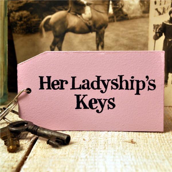 Her Ladyship Wooden Key Ring