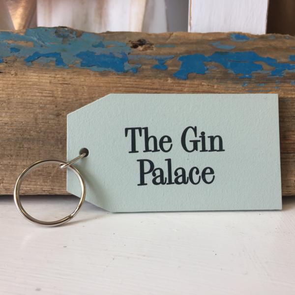 Gin palace wooden Key ring