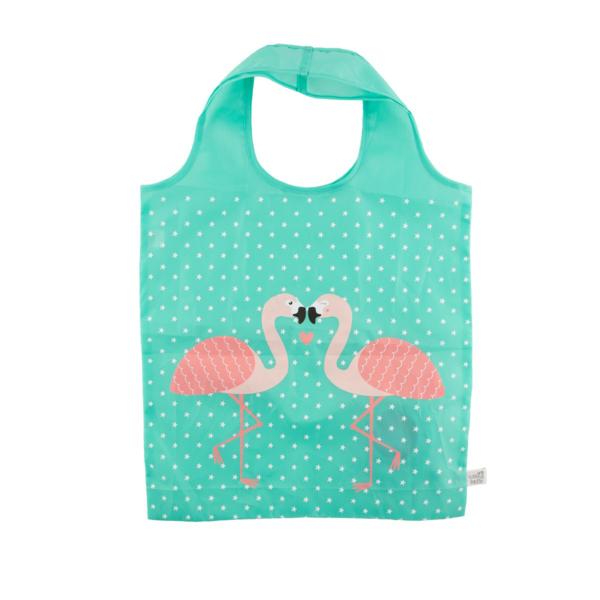 Flamingo foldable shopping bag