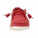 HEY DUDE Wendy in Coral Washed Canvas Was Â£44.95