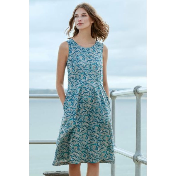 SEASALT CORNWALL Quick Sketch Dress Lighthouse View Pebble was Â£59.95