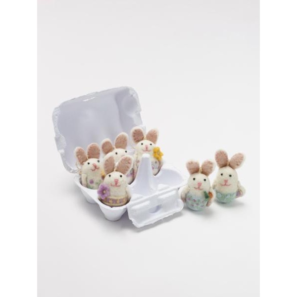 6 x Easter Bunny Egg Box Multi