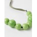 Ceramic Bead Necklace Palm Green ONE SIZE