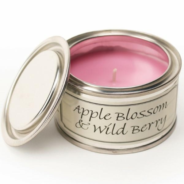 Paint Pot Candle Apple Blossom And Wild Berry