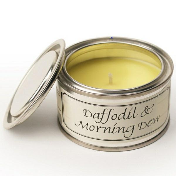 Paint Pot Candle Daffodil & Morning Dew