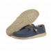HEY DUDE Wally Natural Braided in Navy Organic Cotton RRP Â£49.95