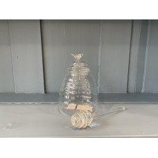 Glass Honey Pot with Drizzler