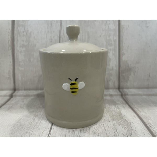 Ceramic Mini Bee Honey Pot