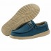 HEY DUDE SHOES WALLY  WASHED HYDRO BLUE  RRP Â£49.95