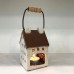 Small Ceramic T-light House with Handle