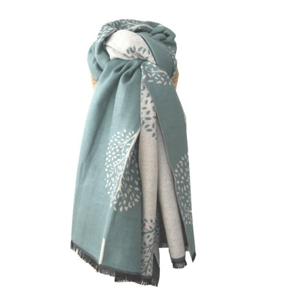 Mulberry Trees Scarf duck egg blue