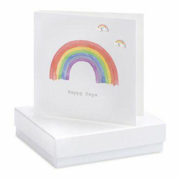 Happy Days Boxed Silver Rainbow Earrings