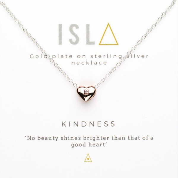 ISLA Kindness Rose Gold Plate Sterling Silver Necklace