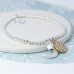 Silver Plated Moon Star and Planet Bracelet