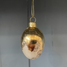 Antiqued Gold Egg Decoration