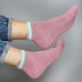 Bamboo Trainer Socks Twin pack With Stars Pink And Mint