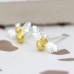 Sterling Silver And Gold Bee Earrings