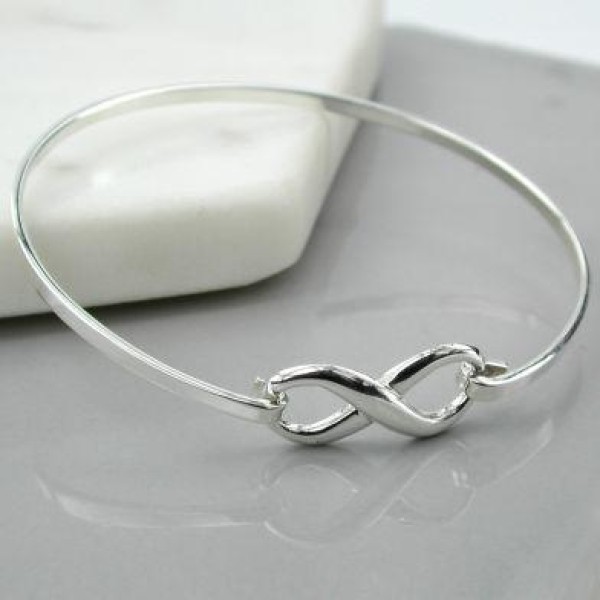 Sterling Silver Eternity Bangle