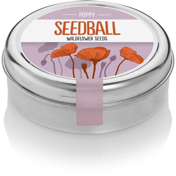 Seedball Tin Poppy Mix