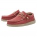 HEY DUDE WALLY NATURAL POMPEIAN RED BRAIDED RRP Â£54.95