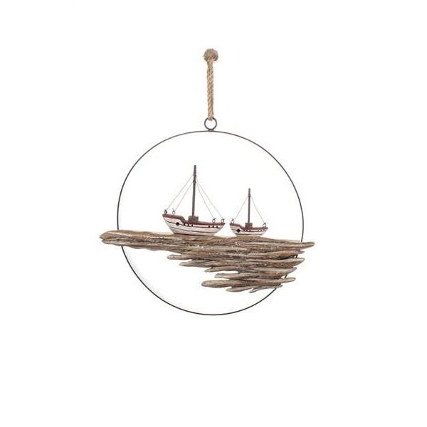 Hanging Ring with Fishing Boats