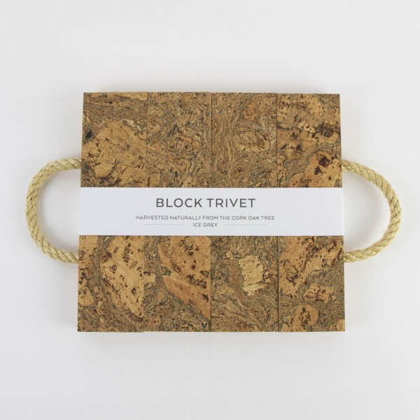 Sustainable Cork Block Trivet