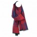Mens Scarf Navy and Red Check