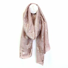 Rose Gold Cow Parsley Scarf Soft Pink