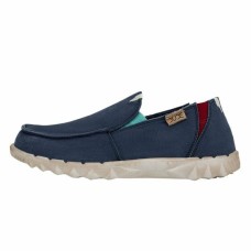 HEY DUDE SHOES Farty Washed Spaceblue RRP £49.95