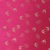 Pink Scarf with Rose Gold Swallow Print