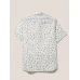 Insect Printed Slim Fit Shirt White Multi