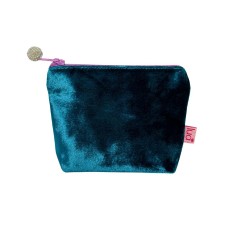 LUA Mini Velvet Purse Dark Turquoise